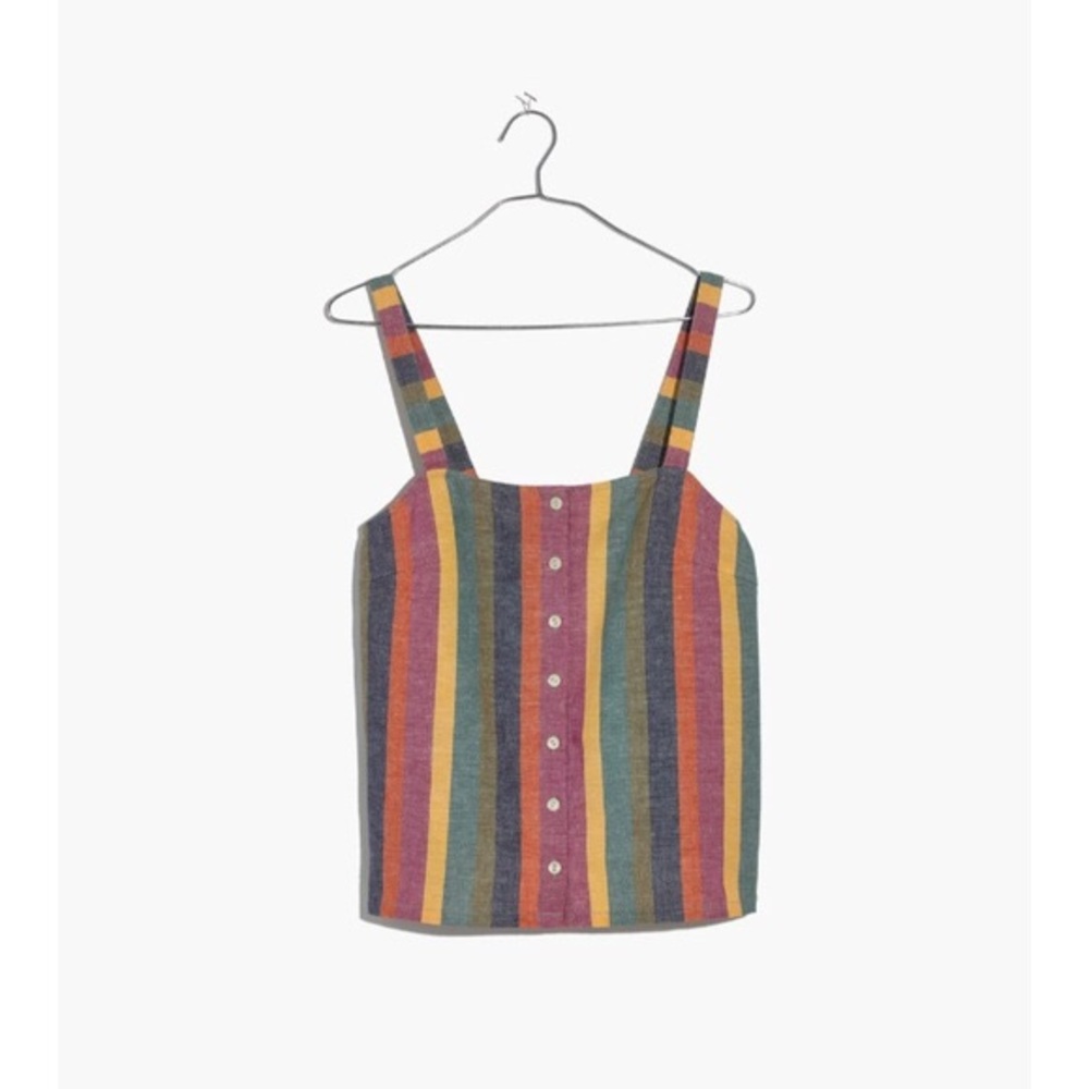 Madewell button up tank top